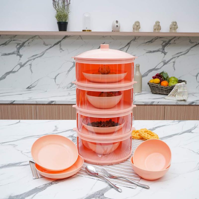 Tudung saji, Technoplast Dishes Keeper Set 4 Susun