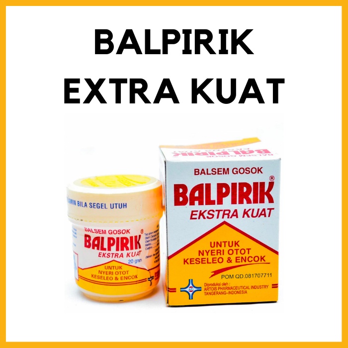 Balpirik Balsam Gosok Ekstra Kuat Balpirik Merah Kuning Hijau Kayu putih Balsem