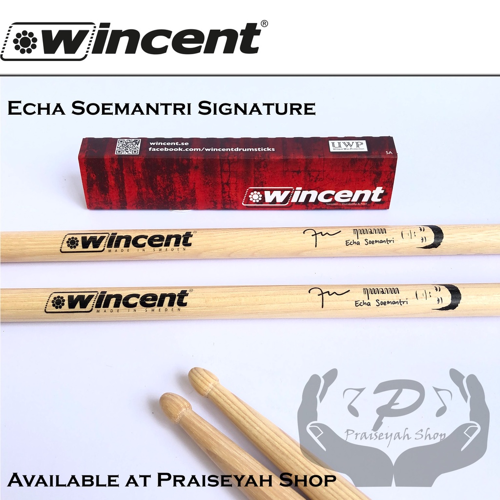 Echa Soemantri Signature Stick Drum Wincent YES Stik Panjang 5A XXL Biru Dan Natural