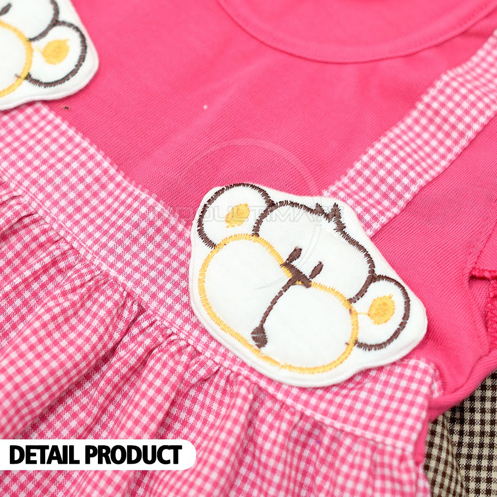 Baju Rok Terusan Bayi Tanpa Bando TRS-115 Rok Bayi Perempuan Baju Bayi Perempuan + Bando TRS-114