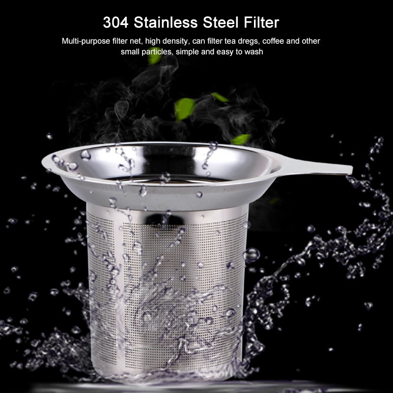 Saringan Teh Filter Praktis Anti Karat Tea Strainer Infuser Saringan Kopi Stainless Steel Berkualitas Tinggi