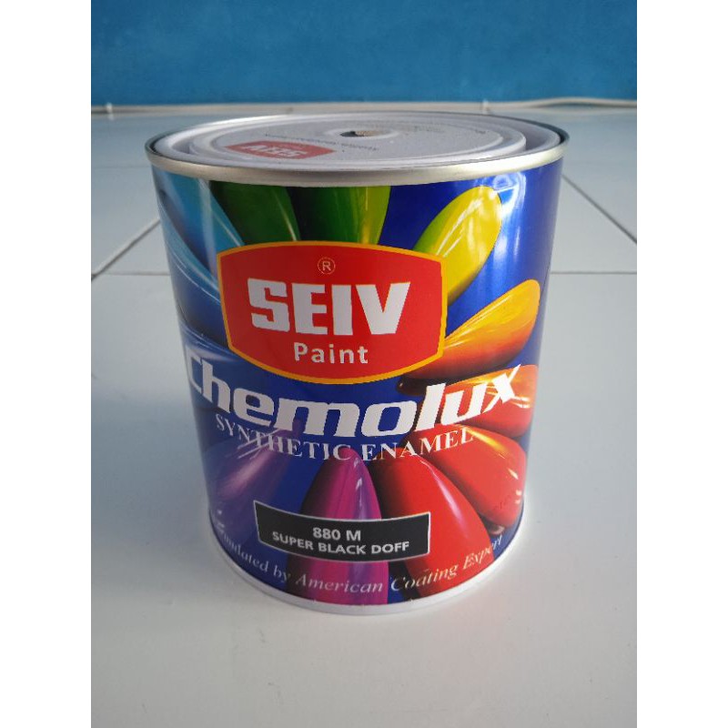 

cat super black doff 180m hitam