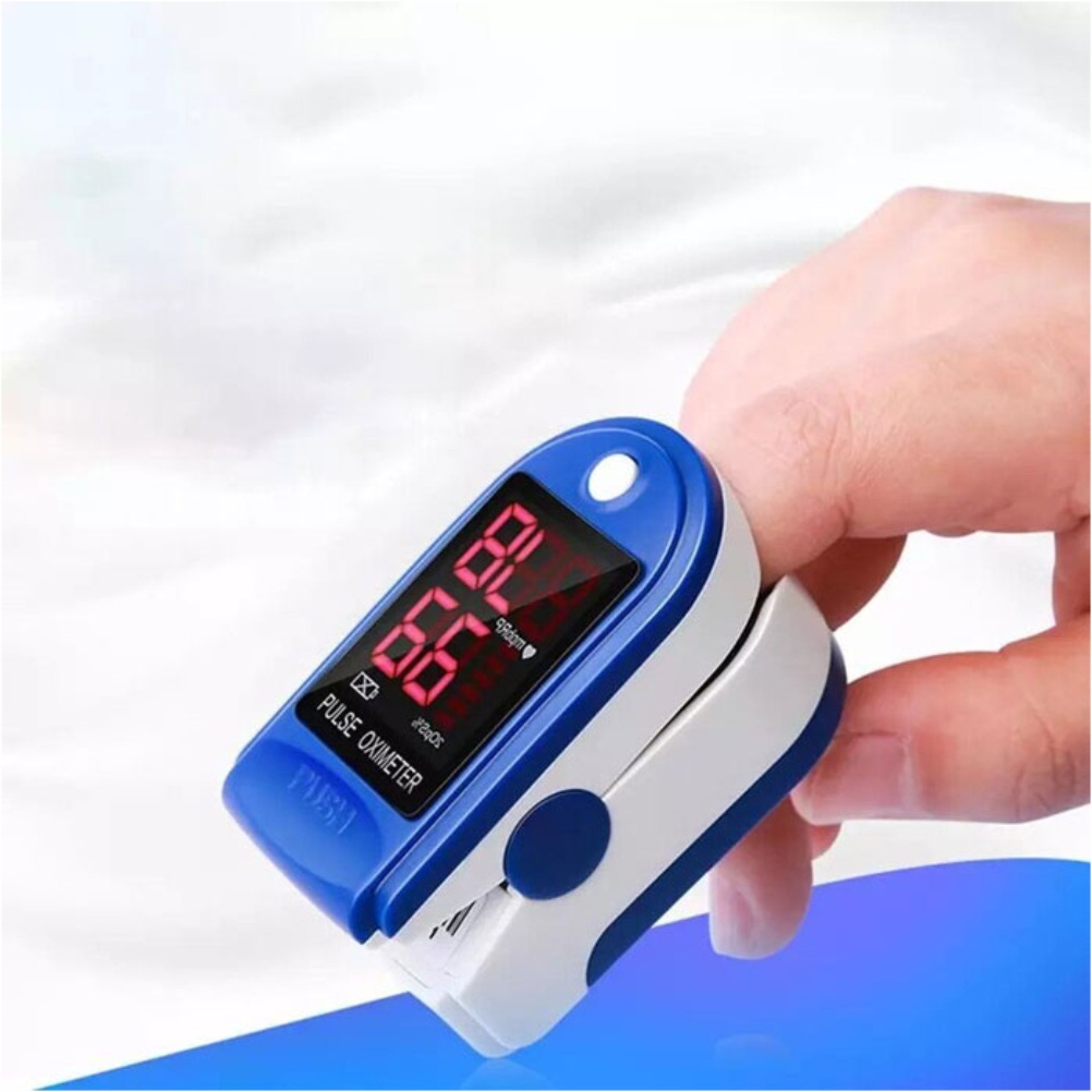 Oximeter Fingertip Pulse Oximetry Sp02 Saturation LED 4 Warna AB-88 Oksimeter Ukur Kadar Oksigen Detak Jatung Oxymeter LK87 Pengukur Saturasi