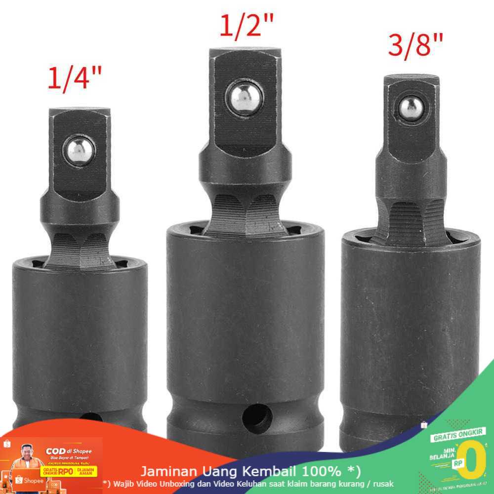 (BISA COD) RVOSTR WALFRONT Adapter Kunci Pas Bor Listrik Universal Joint 3 PCS - 20755A