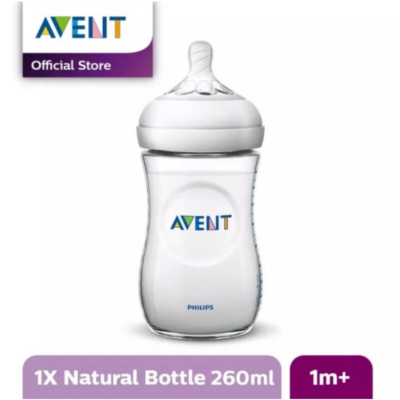 Philips Avent Natural Bottle PP 260ml(9oz) Single Pack With Box/Botol Susu Bayi