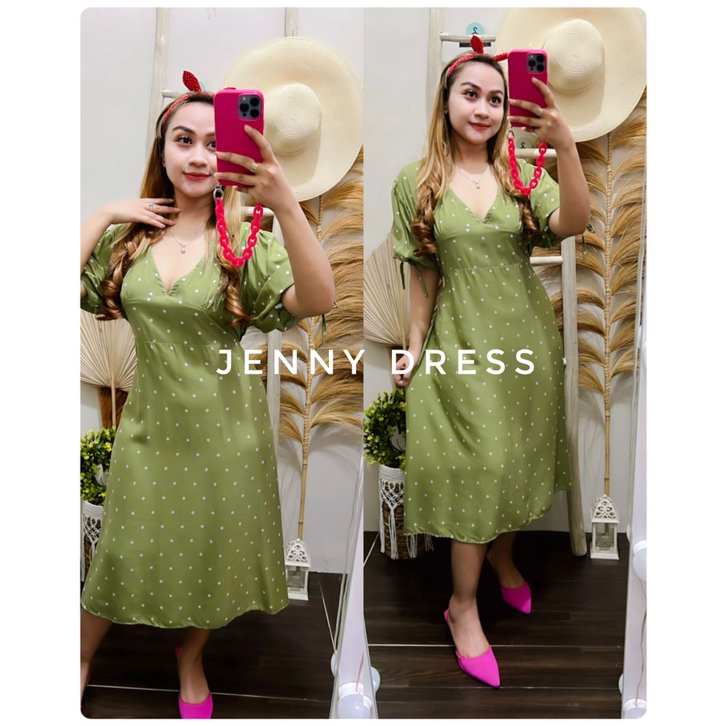 Jenny Korean Dress Rayon Twill Premium Terbaru