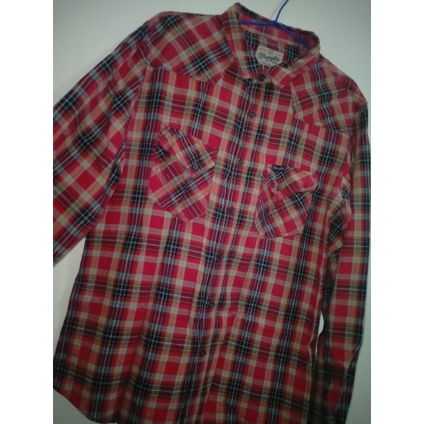 KEMEJA FLANEL WRANGLER PRELOVED / KEMEJA BRANDED SECOND