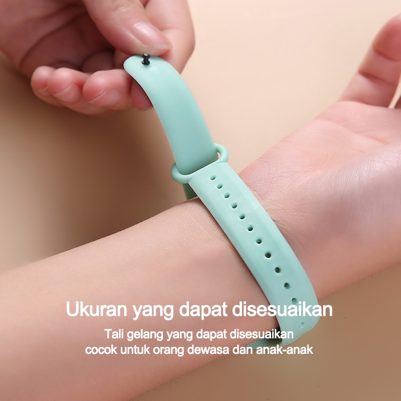 HIPPO LAND WBS COD Gelang Bentuk Jam Tangan Bayi Clip Anti Nyamuk  Anak Karakter kartun Lucu Anti Air 150