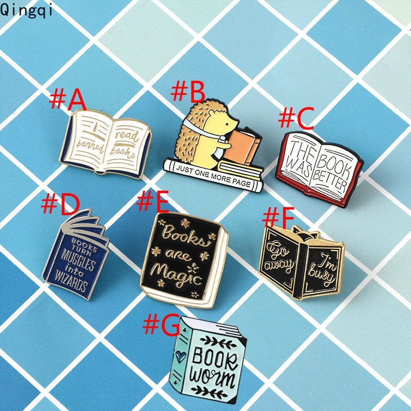 Bukunya Enamel Ajaib Pin Reader Bros Lencana Kerah Pin Hadiah Untuk Pecinta Buku Membaca Siswa