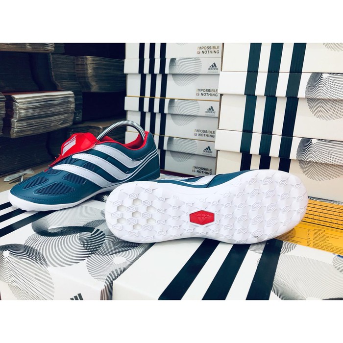 Futsal Adidas Predator Precision IN - Blue Grey/Cloud White/Collegiate