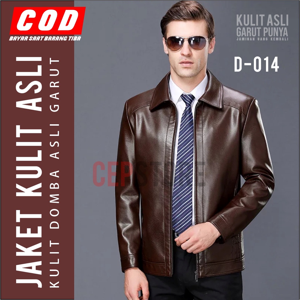 Jaket Kulit Domba Asli 100% Original Pengrajin Garut Medel D-014