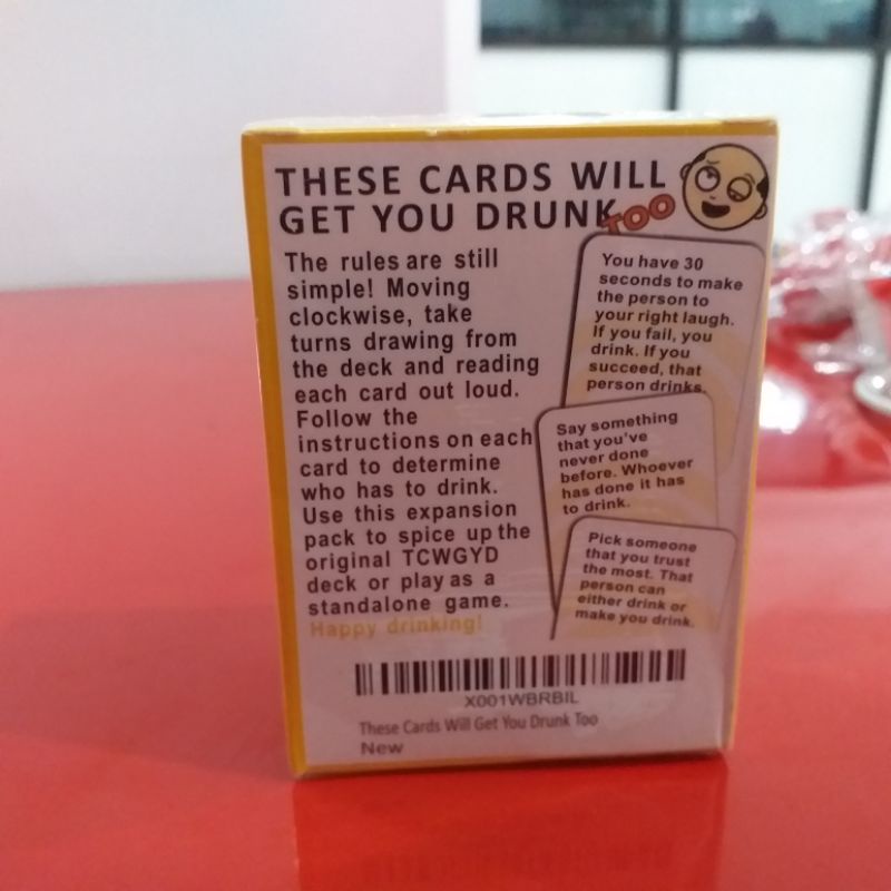 these cards will drunk too board game