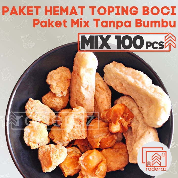 

PAKET MIX 100pcs Cuanki LIDAH, SIOMAY dan TAHU untuk Toping Baso Aci Cuanki Seblak by RADERAZ (bisa GROSIR bisa COD)