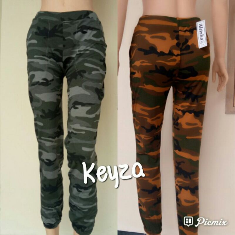 Celana senam joger army