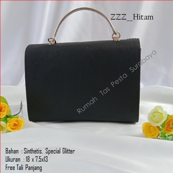 Tas Satin,Tas Clutch,Tas Seserahan,ZZZ__Hitam