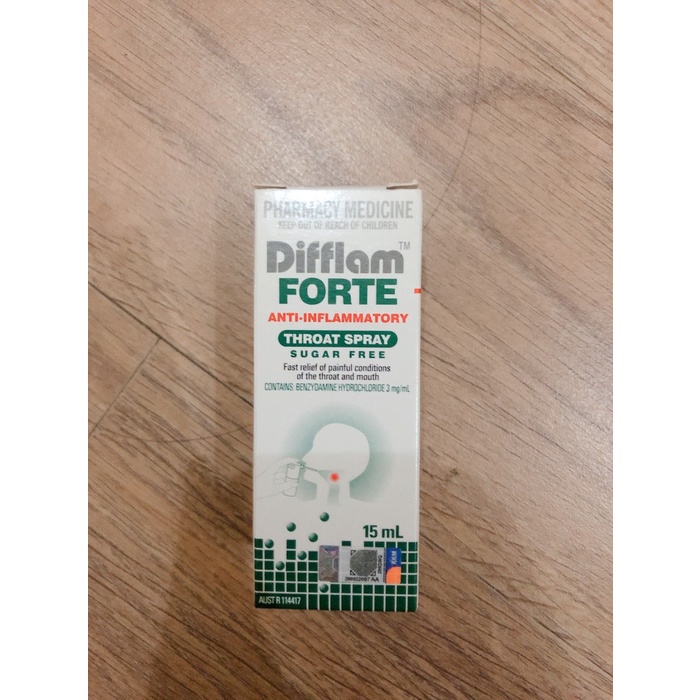 difflam forte throat spray 15ml