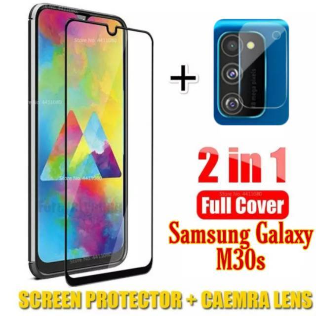 Tempered Glass Samsung Galaxy M30s, M30, A50s, A50, A30s, A30, A20, A20s, A10s, A10 Screen Guard Free Lens Camera Handphone
