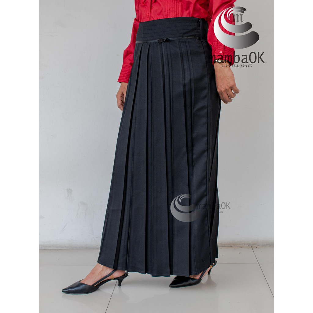 Rok Kerja Plisket Wanita Premium / Rok plisket Kantor Wanita S.M.L.XL