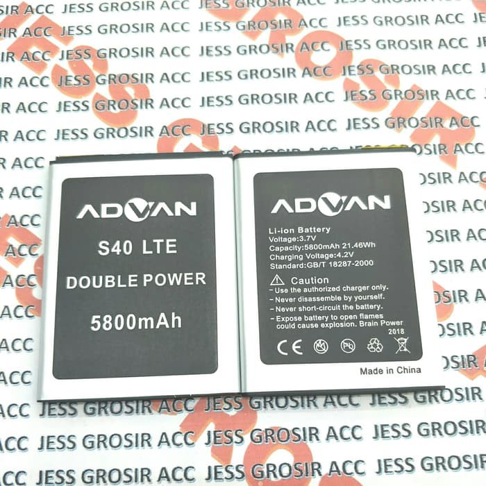 Baterai Battery Original Double Power ADVAN S40 4G , S40 LTE , S40 New