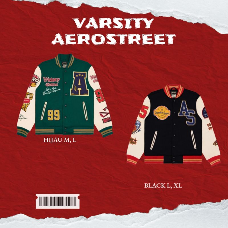 [100% ORIGINAL] Jaket Varsity Aerostreet