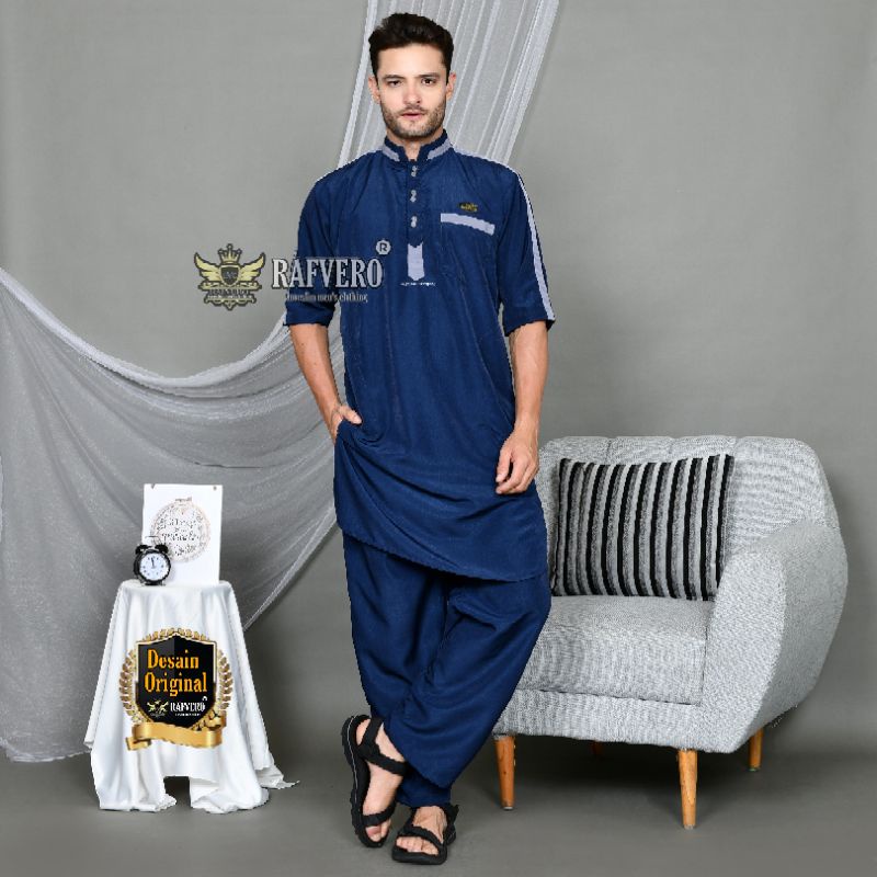 Setelan Pakistan Baju Muslim Pria ASSEGAF ORIGINAL RAFVERO