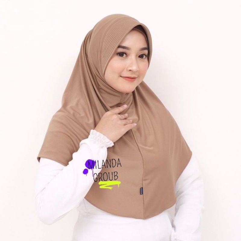 Hijab Bergo Hamidah Bergo Oval Jersey premium Harian PD70 PB70