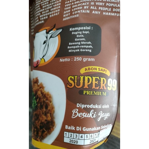 Abon Sapi Super 99 Premium 250 gr