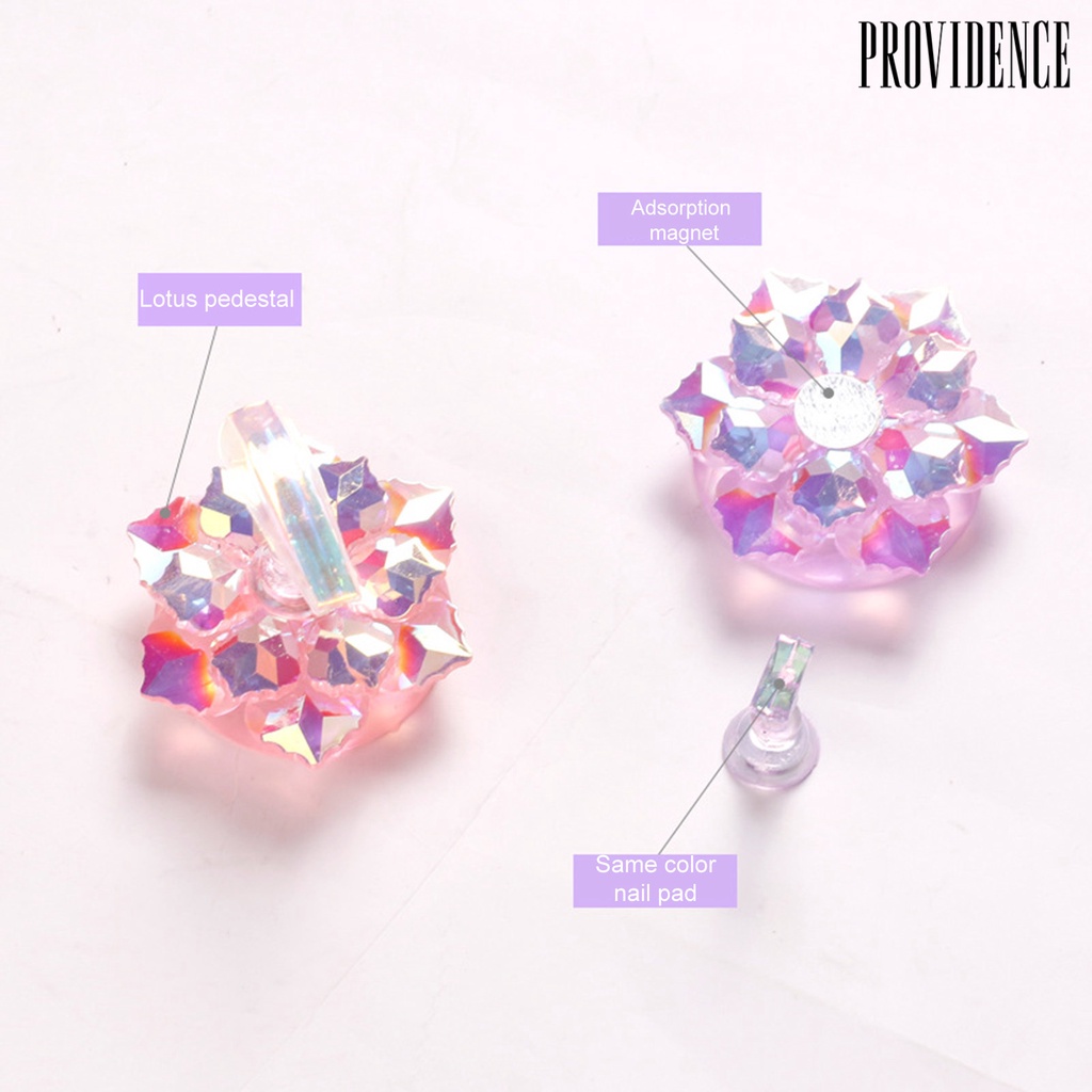 Providence Lotus Shape Nail Display Stand Flexible Mini Practice Holder Aurora Showing Shelf Tools for Manicure