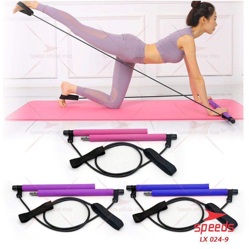 [BISA COD] Portable Pilates Studio Tali Yoga Resistance Band Untuk Olahraga Senam Elastis