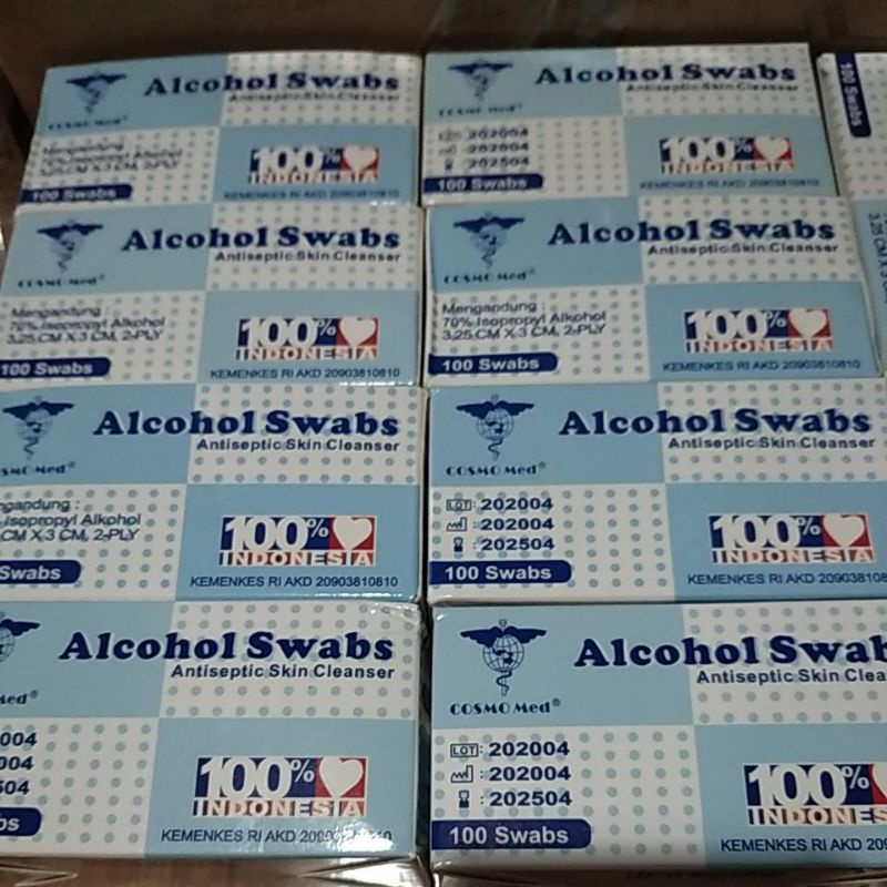 alcohol swab isi 100 pcs 70% merk jayameksi