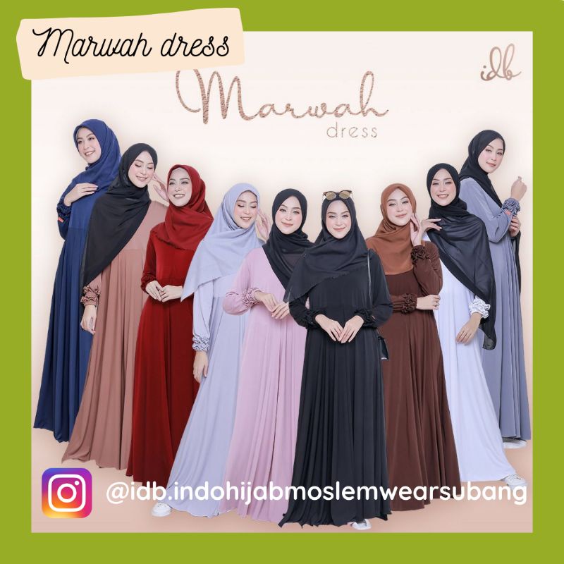 BELI 1 GRATIS 1 GAMIS JERSEY PREMIUM UMBRELLA BUSUI MARWAH BY IDB