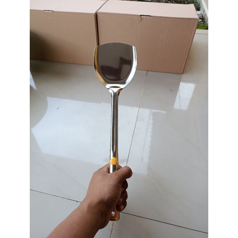 Spatula turner / Sodet gagang stainless / Spatula Stainless Steel tebal murah