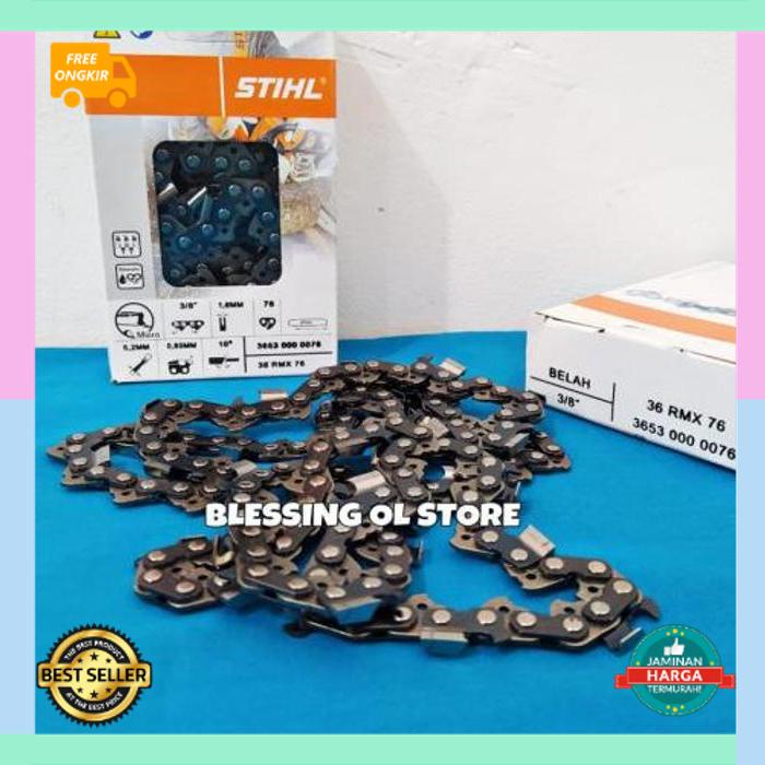 COD Free Ongkir RANTAI CHAINSAW 22" STIHL BELAH SUPER ORI / RANTAI BELAH CHAINSAW 22"