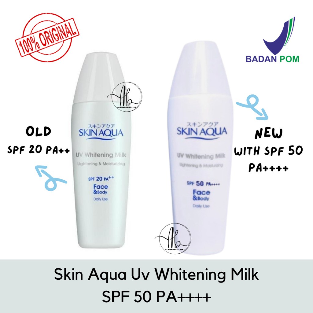 Skin Aqua UV Whitening Milk SPF 50 PA++++ 40gr Sun screen Skin Aqua