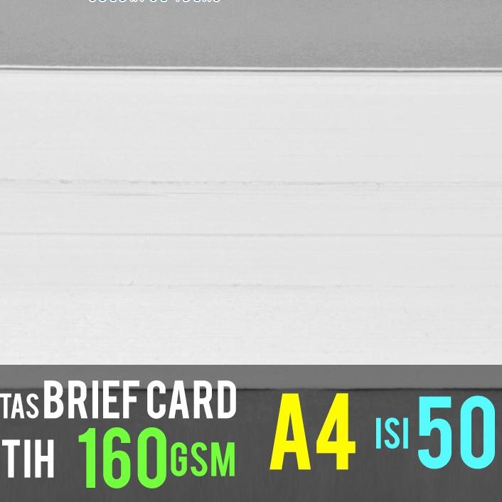 

Brief Card (BC) 160 gram A4 isi 50 lembar / Kertas Manila Buku Gambar 160 gsm