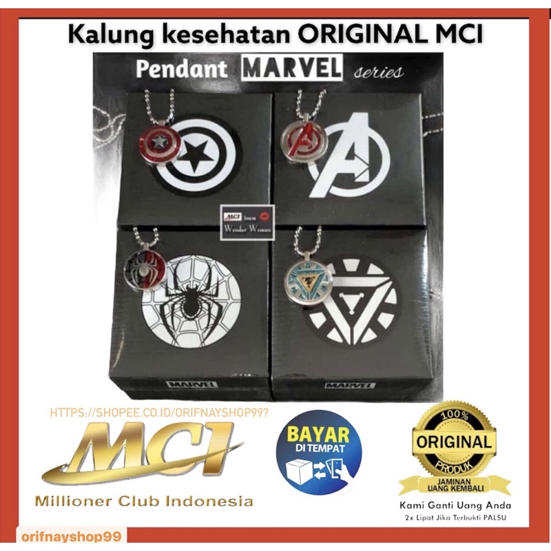 KALUNG MCI KESEHATAN PENDANT MCI  KALUNG S100% BY KALUNG SEHAT ORIGINAL (PRODUK SEGEL BOX BERKODE )