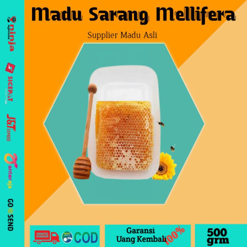 

Madu Sarang Murni Mellifera Madu Asli Pure Raw Honey 100% Original Madu Hutan Premium Madu Sehat Alami