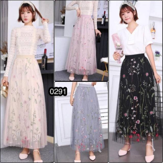 Rok tutu bordir timbul