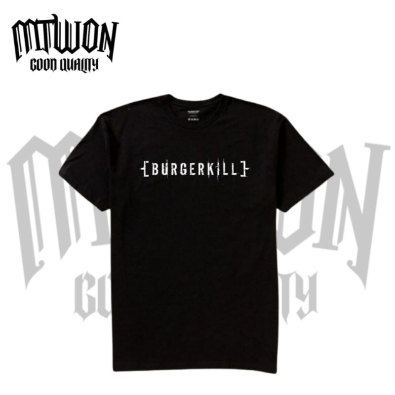 Kaos BURGERKILL  metal indo rock baju band hitam/black pria wanita dewasa remaja anak tshirt tee man