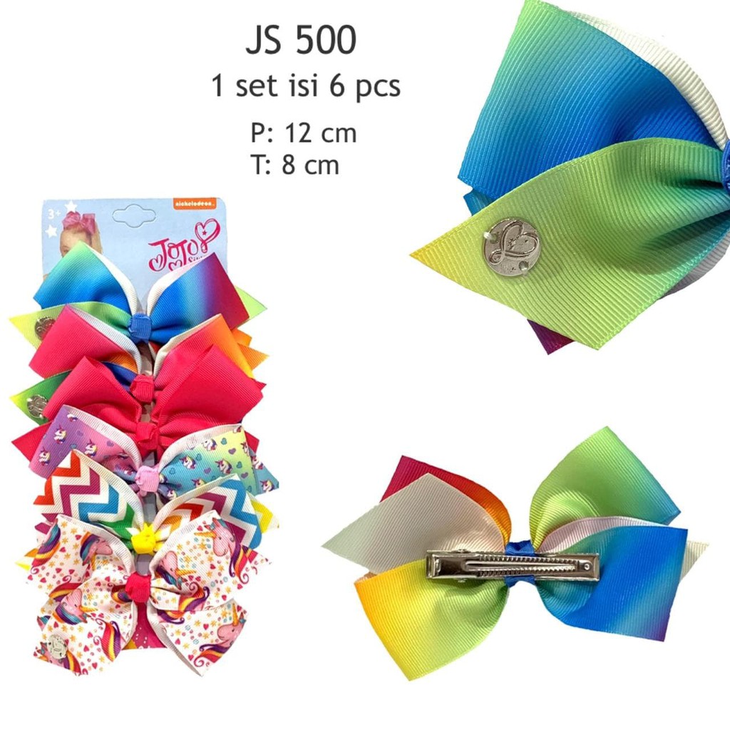 

JS500 Set Pita Jojo Siwa Small Grade Ori Isi 6pc Diskon