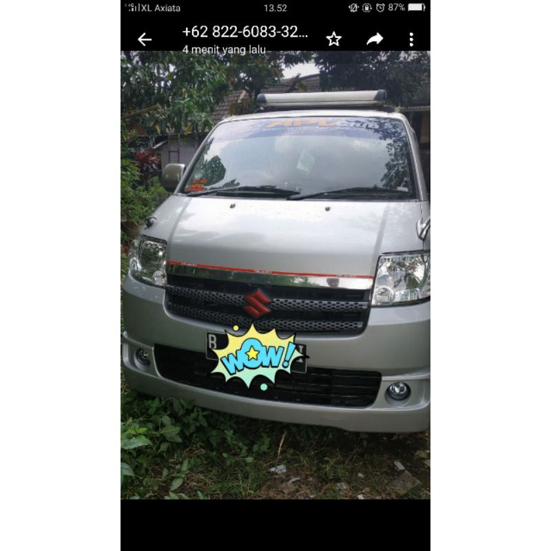 list gril acesoris bemper depan suzuki apv arena SGA