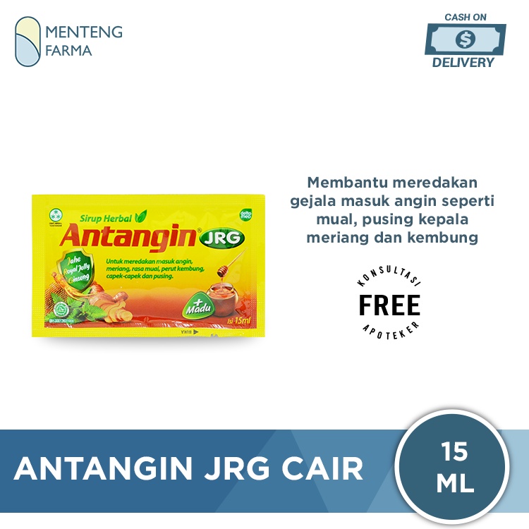 Antangin JRG Cair Sachet - Sirup Masuk Angin, Meriang, Mual, Pusing