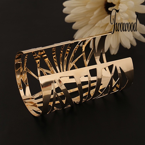 Gelang Bangle Model Hollow Warna Emas Untuk Hadiah