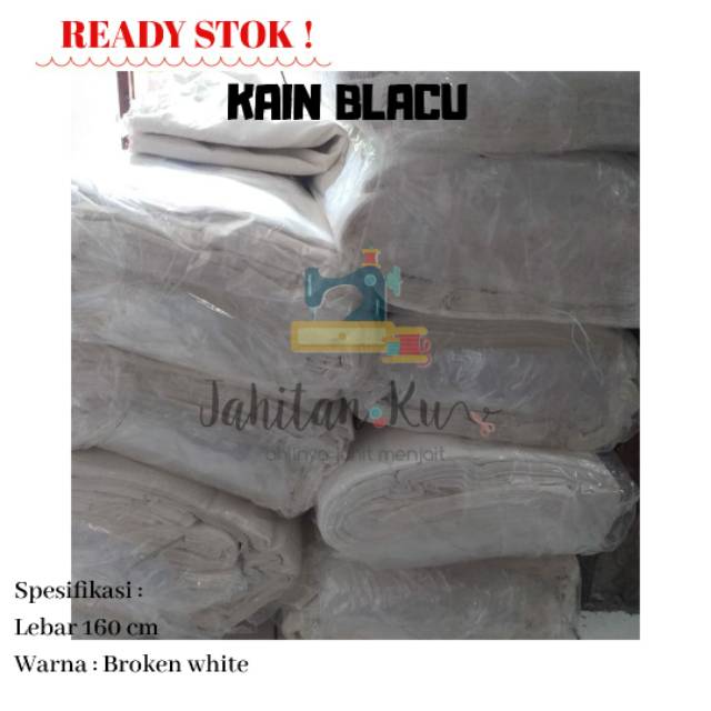 READY STOK !!! KAIN BLACU / BLACO LEBAR 160 CM / KANVAS LUKIS / BACKDROP FOTO / KAIN LUKIS / KAIN SULAM / EMBROY / KAIN TOTEBAG-1