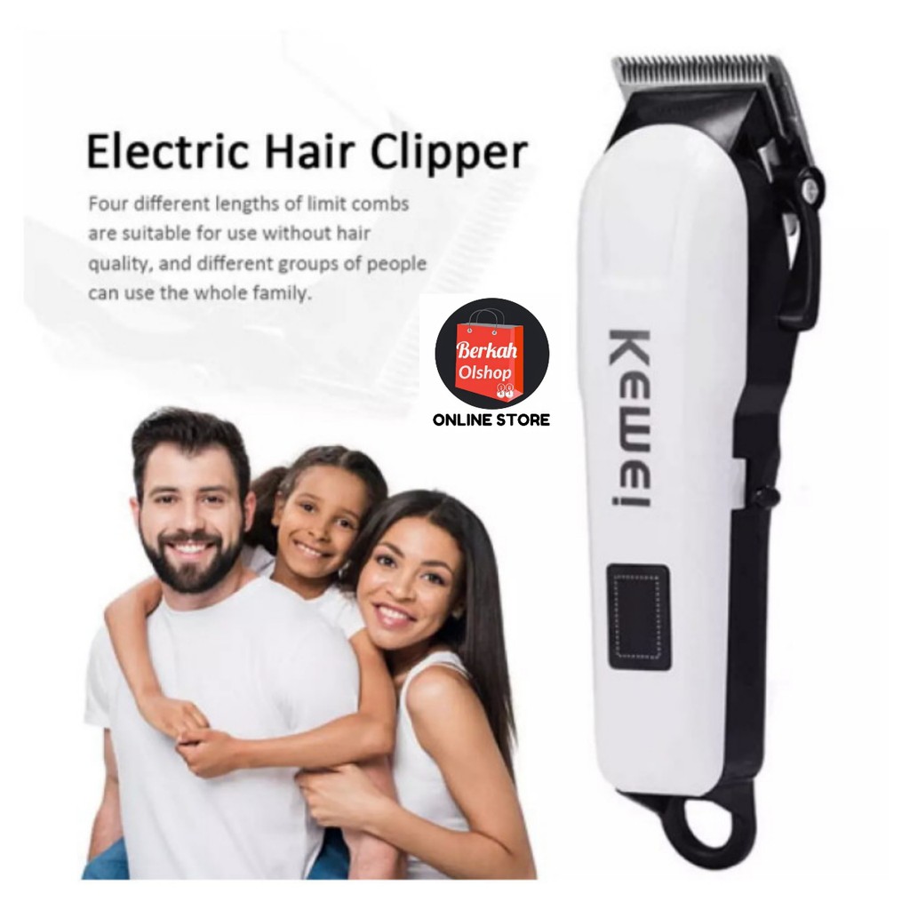 Berkah Oldshop 88 - Hair Clipper Kemei KM-809A Alat Mesin Cukur Rambut LCD Indicator