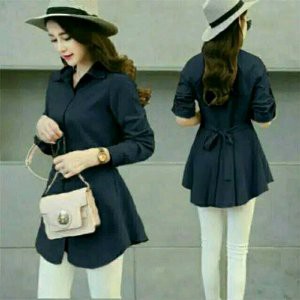 BAJU KEMEJA ATASAN WANITA BLOUSE HEM BEBY PANJANG TANGAN  BUKAN CRESSIDA H M DNC ZOYA SUNDAY MEZORA