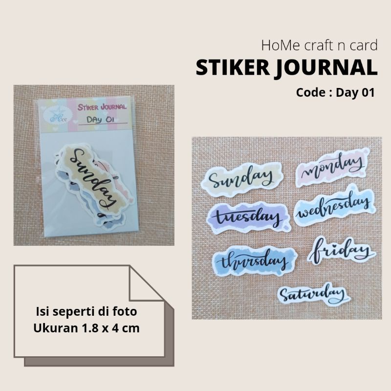 

Stiker day 01 journal