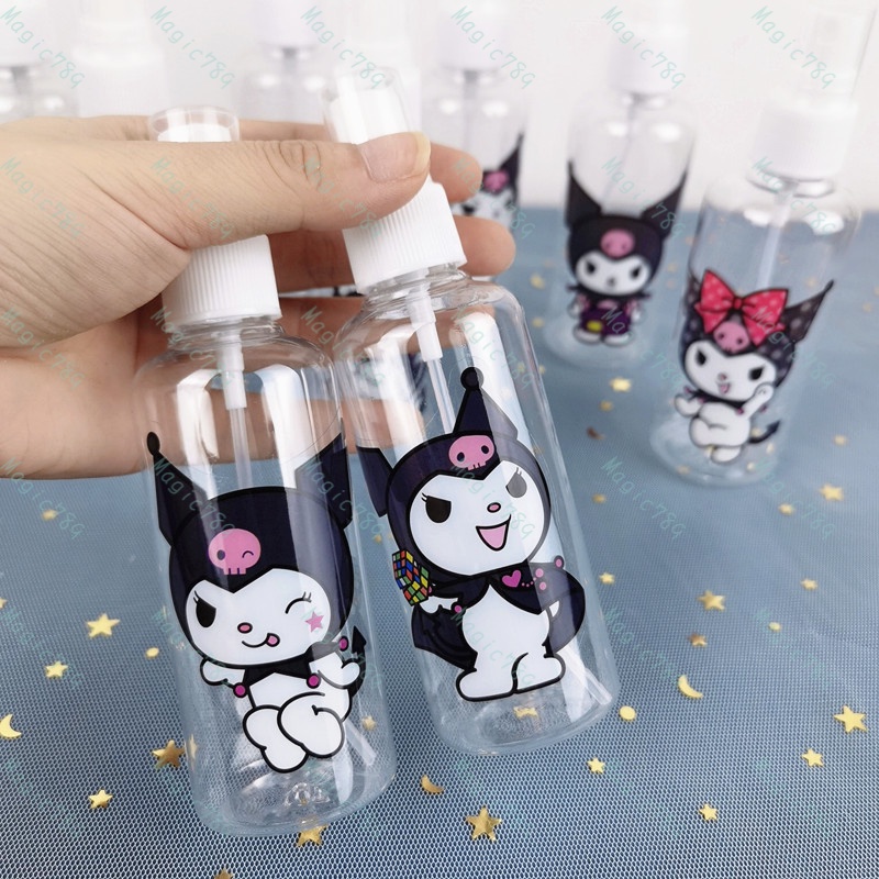 Magic789 Cartoon Kuromi 100ML Plastic Spray Bottle for Cosmetic Perfume Travel Size Bottles