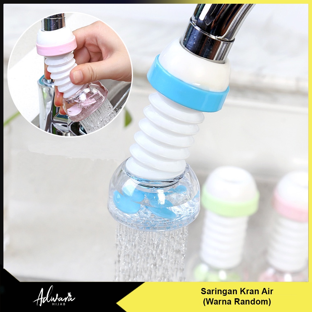 Sambungan Kran Air Fleksibel Saringan Shower Wastafel Cuci Piring
