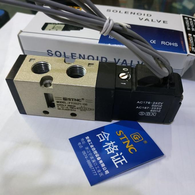 Solenoid valve Connector kabel STNC Type FT2521-08-220VAC (1/4 inch)